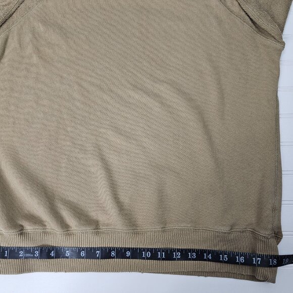 Aerie Women's Tan Terry Cloth Raglan Sleeve Distressed Sweatshirt Size XS NWT - Picture 14 of 16
